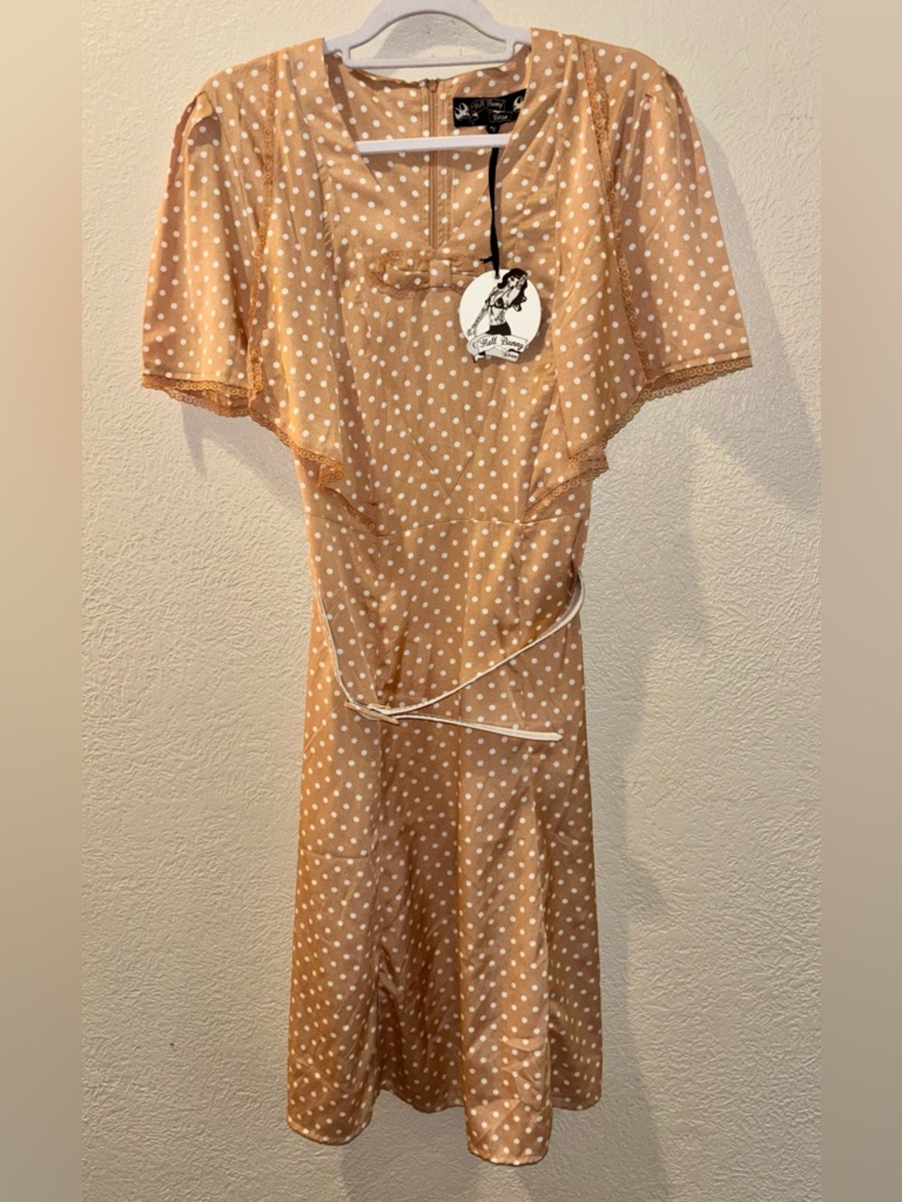 Hell Bunny Vixen Retro Polka Dot dress Size XL NWT